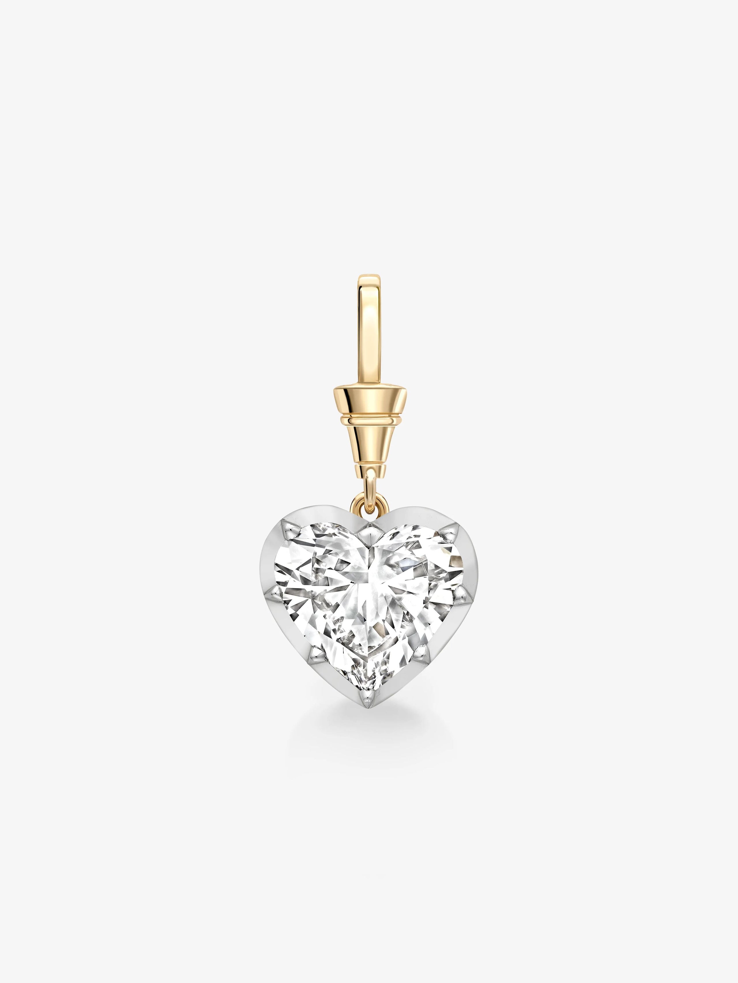 Ball n Chain 7.59ct Heart-Shaped Diamond Pendant View 1