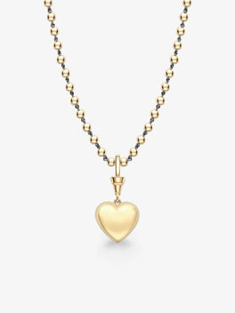 Ball n Chain 7.59ct Heart-Shaped Diamond Pendant