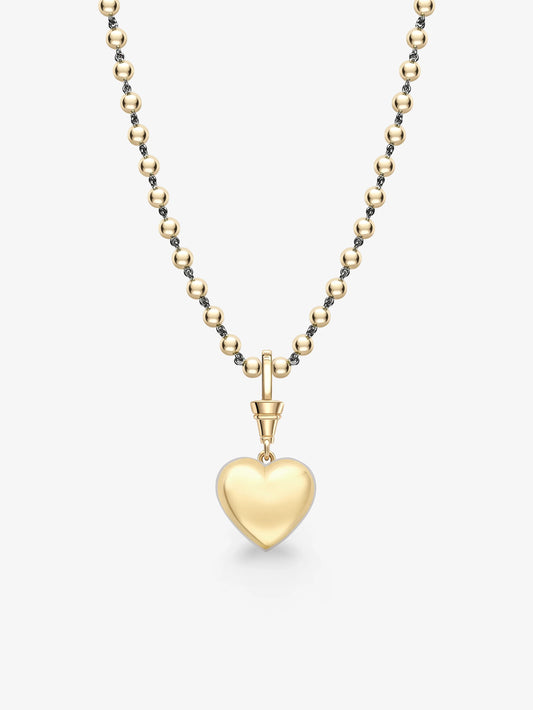 Ball n Chain 7.59ct Heart-Shaped Diamond Pendant View 3