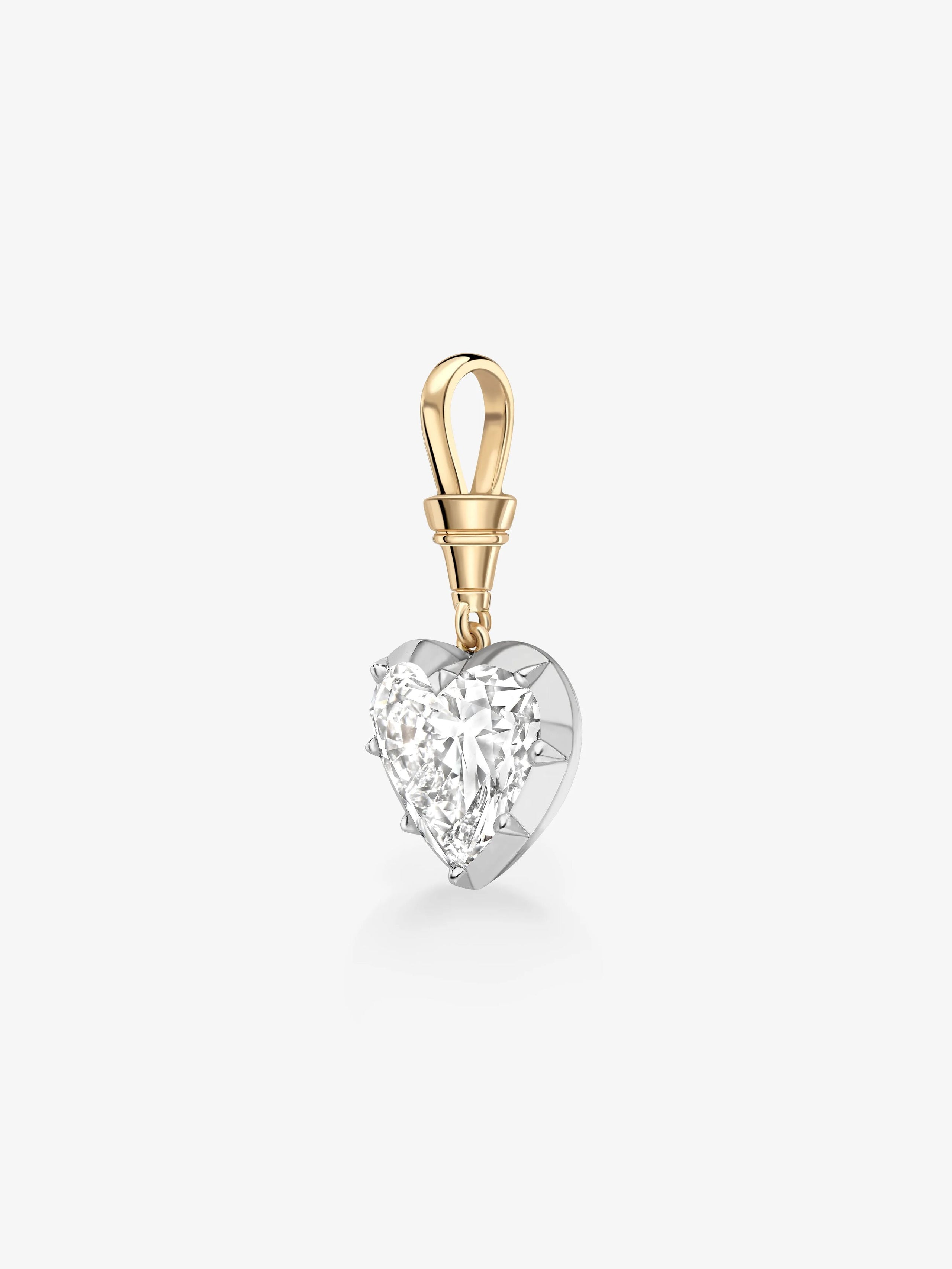 Ball n Chain 7.59ct Heart-Shaped Diamond Pendant View 4