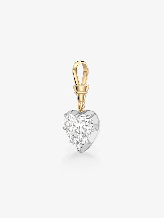 Ball n Chain 7.59ct Heart-Shaped Diamond Pendant View 4