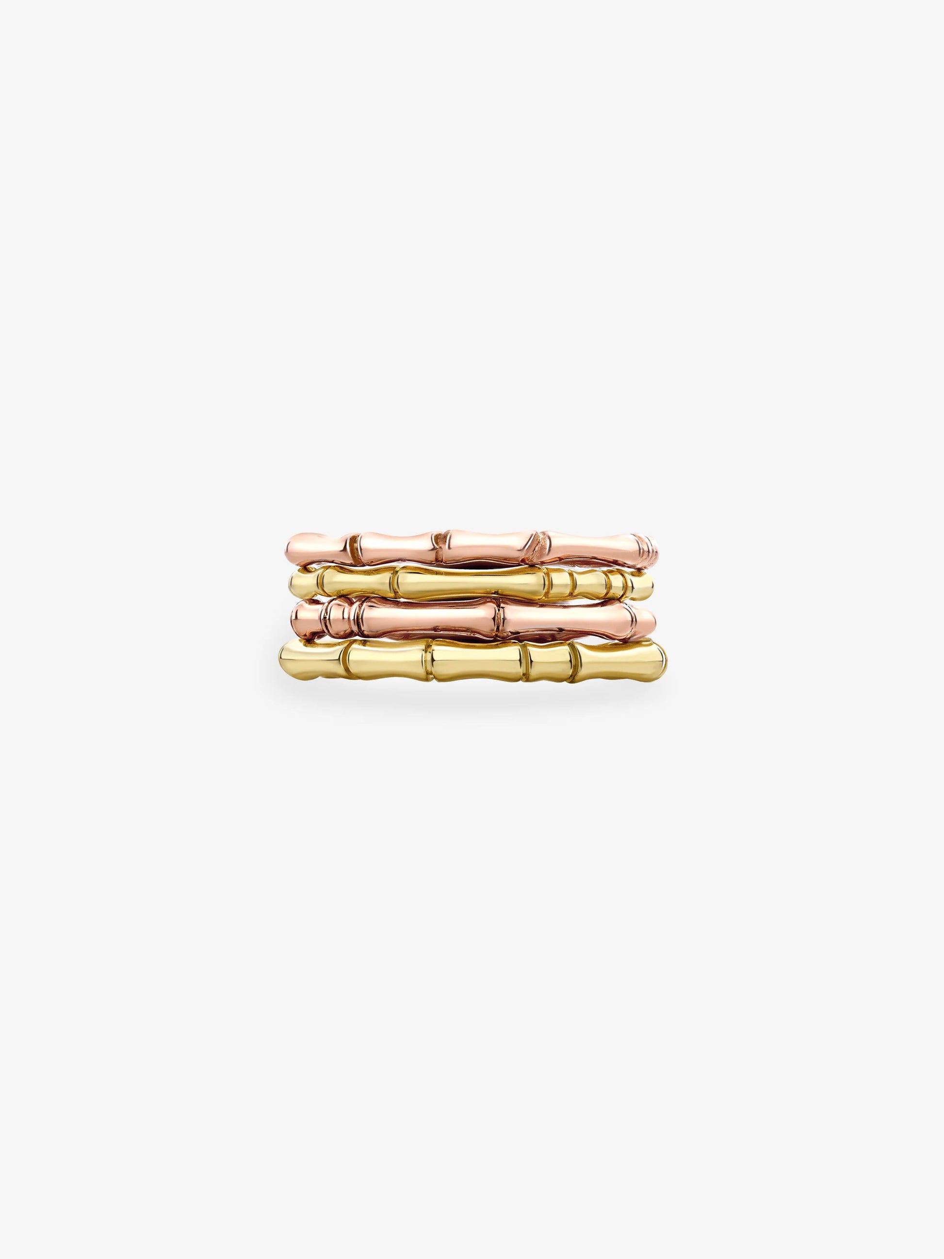 Bamboo Fine Rose Gold Band View 2