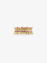 Bamboo Wide Yellow Gold Band