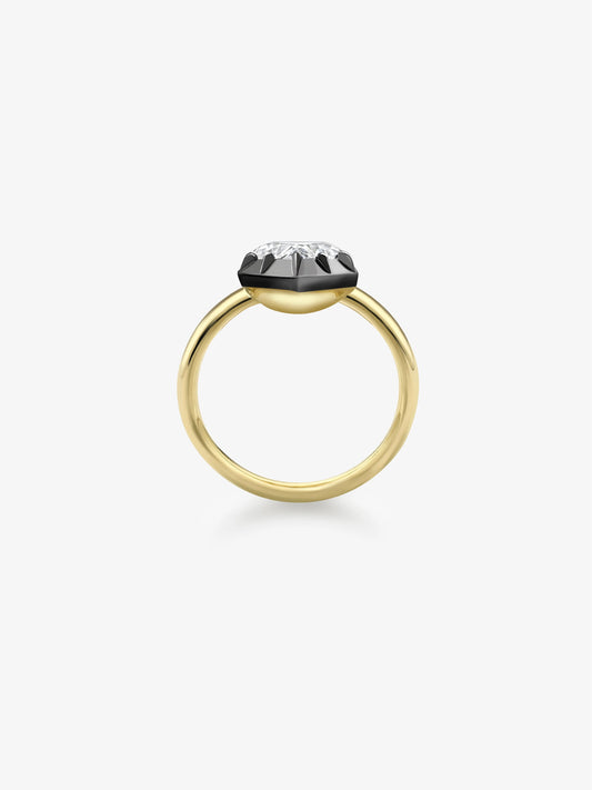 1.05ct Heart-Shaped Diamond Button Back Ring View 4