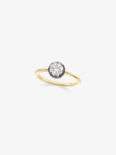 0.78ct Round Brilliant Cut Diamond Button Back Ring