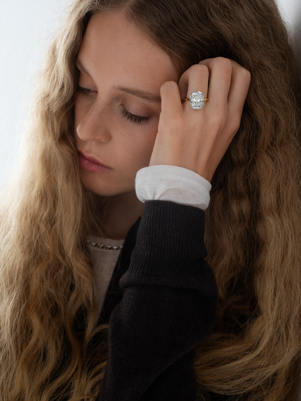 Win Back Ring 7.01ct Cushion Diamond Button Back Ring | Jessica McCormack – Jessica ...
