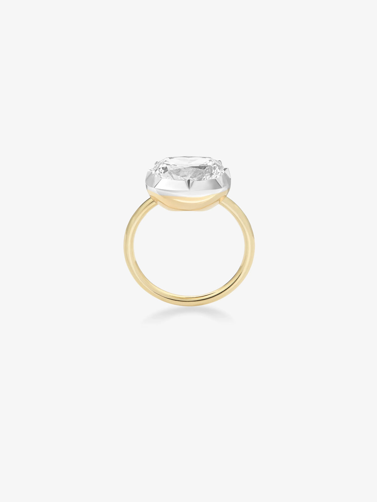 Win Back Ring 5.02ct East-West Cushion Diamond Button Back Ring | Jessica McCormack ...