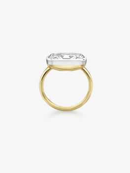 5.05ct East-West Diamond Capsule Ring