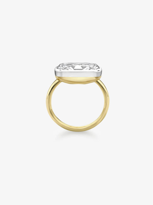 5.05ct East-West Diamond Capsule Ring View 3