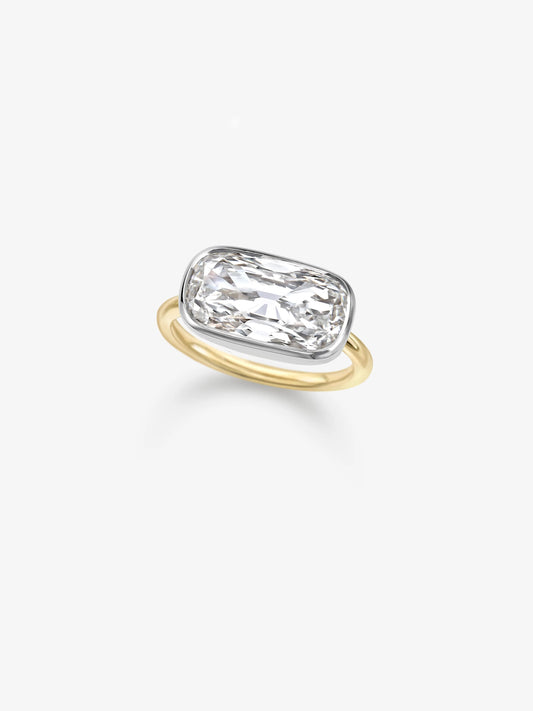 5.05ct East-West Diamond Capsule Ring View 2