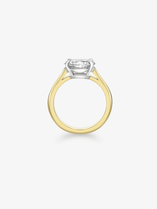 1.50ct East-West Oval Diamond Ring View 4