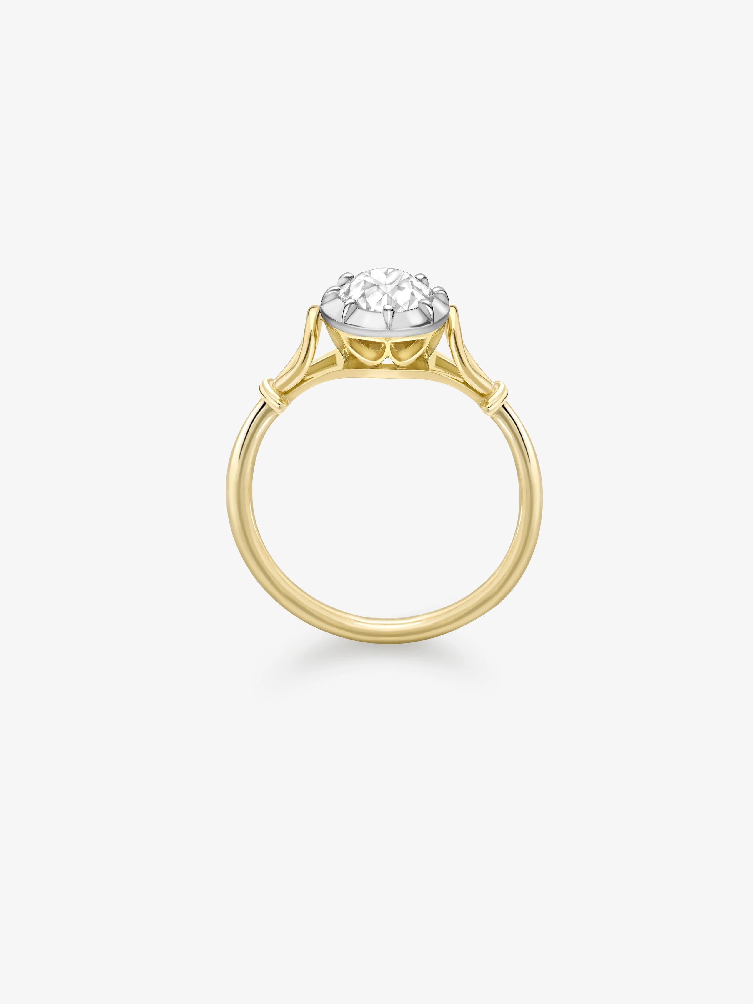 Georgian Loop 0.94ct Diamond Ring View 3