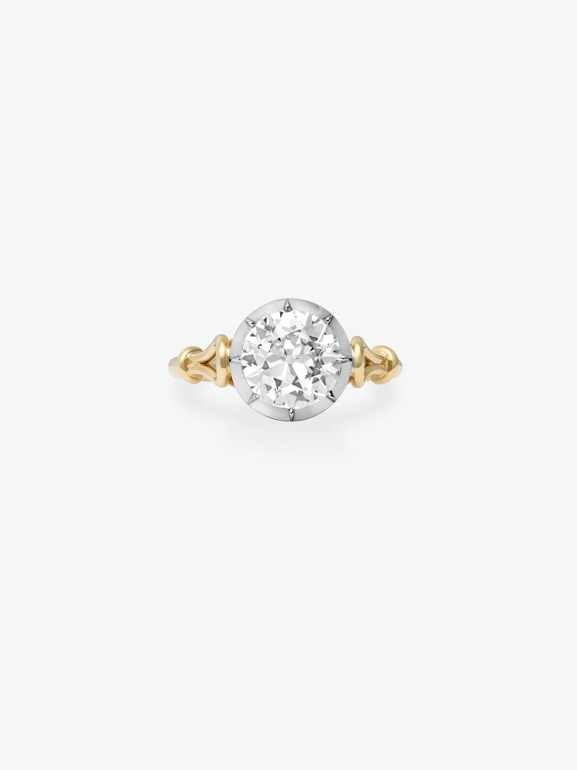 1.83ct Georgian Loop Diamond Ring View 1