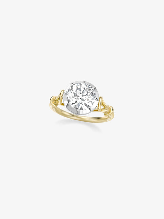 1.83ct Georgian Loop Diamond Ring View 2