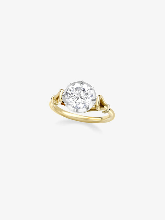 2.88ct Georgian Loop Diamond Ring View 2