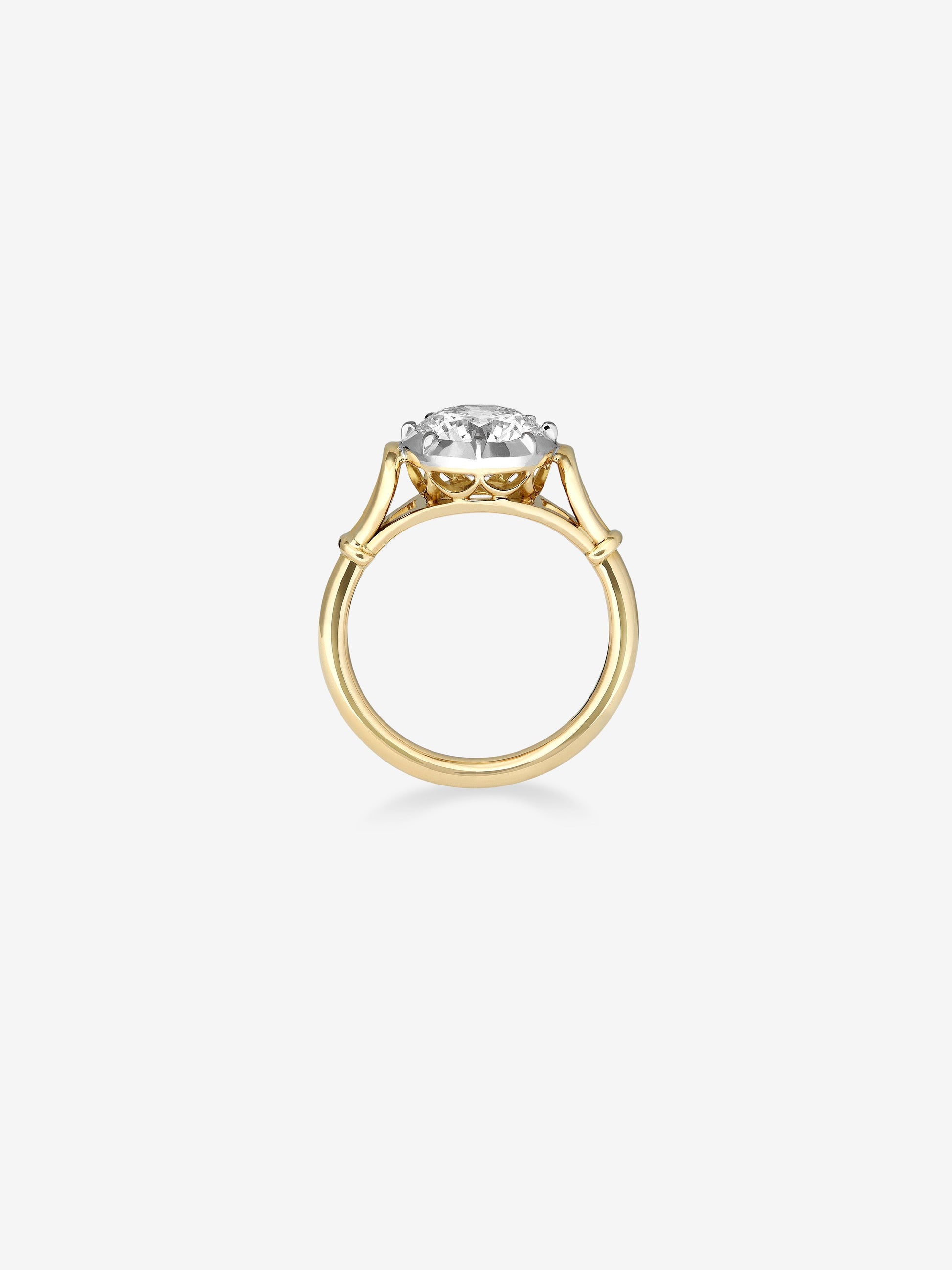 2.88ct Georgian Loop Diamond Ring View 5