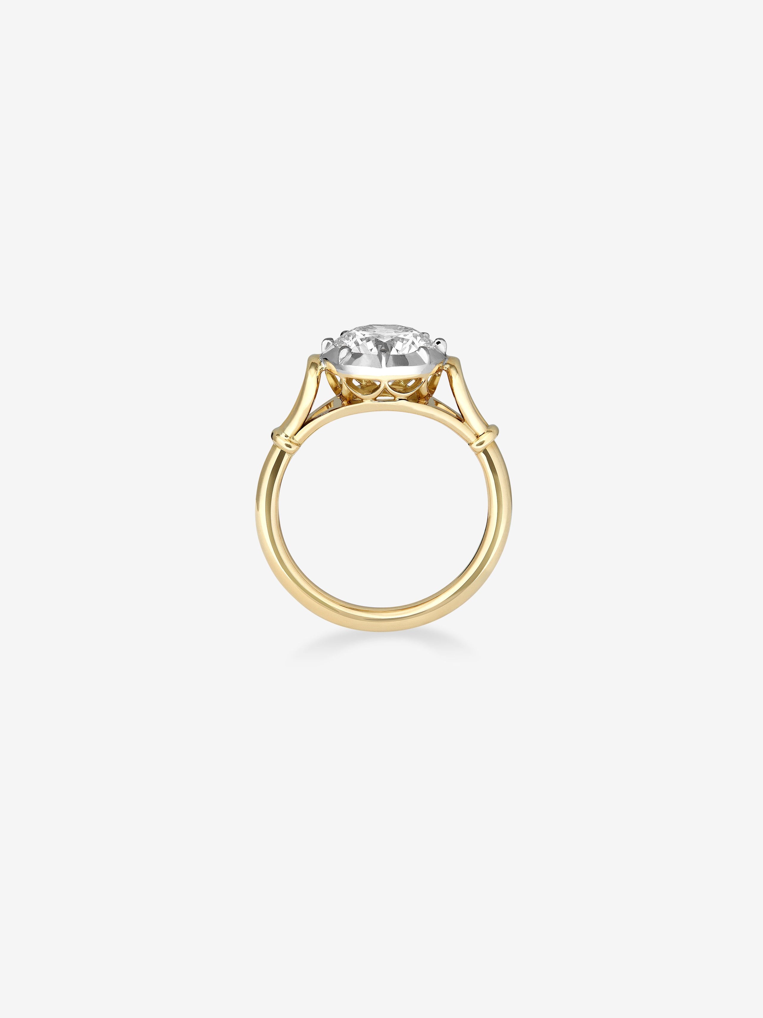 2.88ct Georgian Loop Diamond Ring View 5