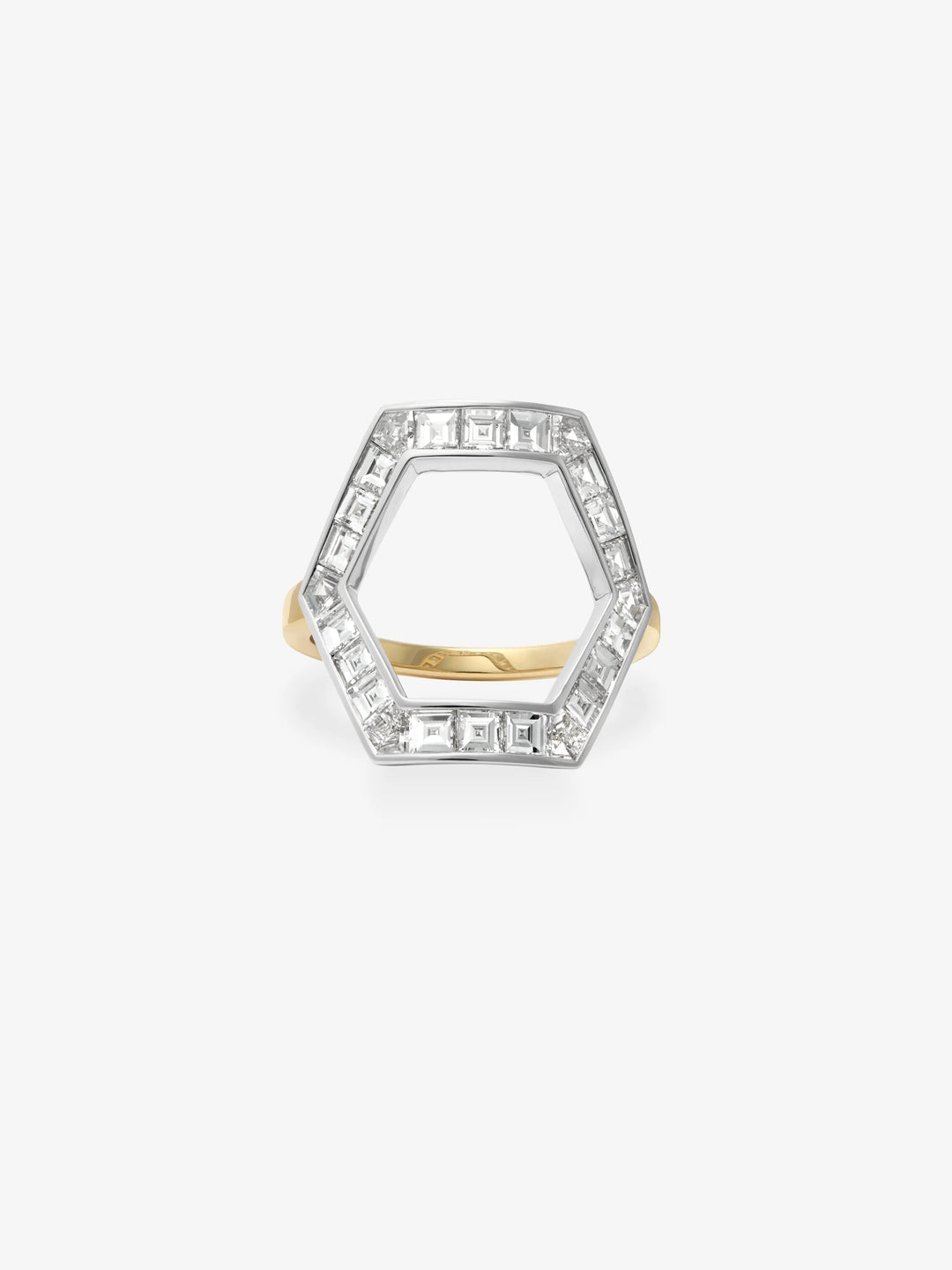 Hex Diamond Ring  View 1
