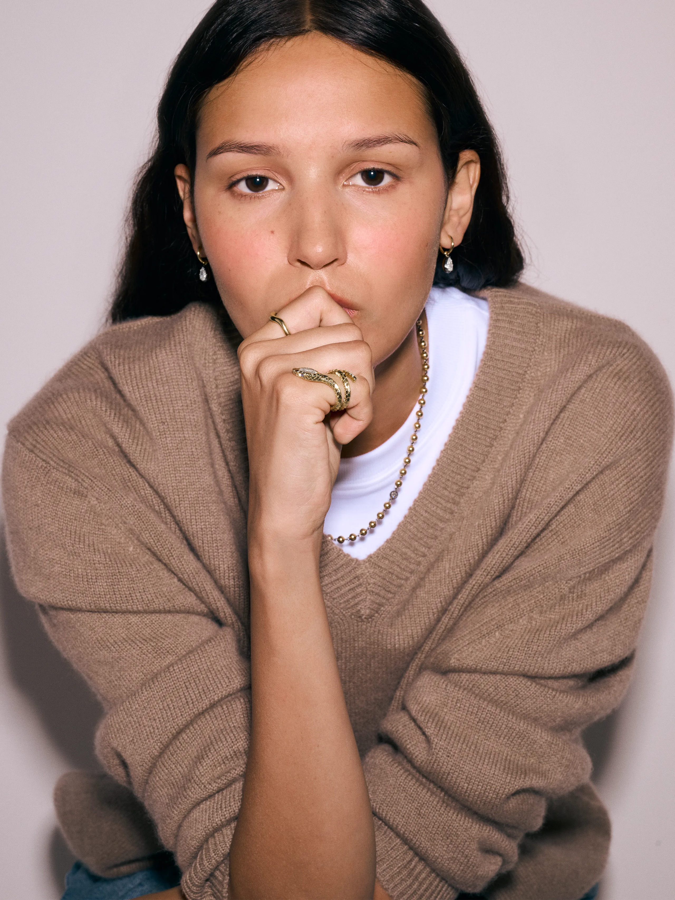 0.90ct Diamond Golden Snake Ring View 3