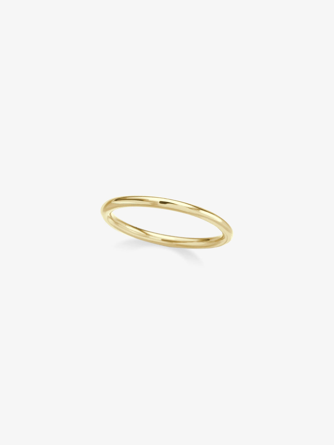 Round Wire Fine Yellow Gold Band  View 1