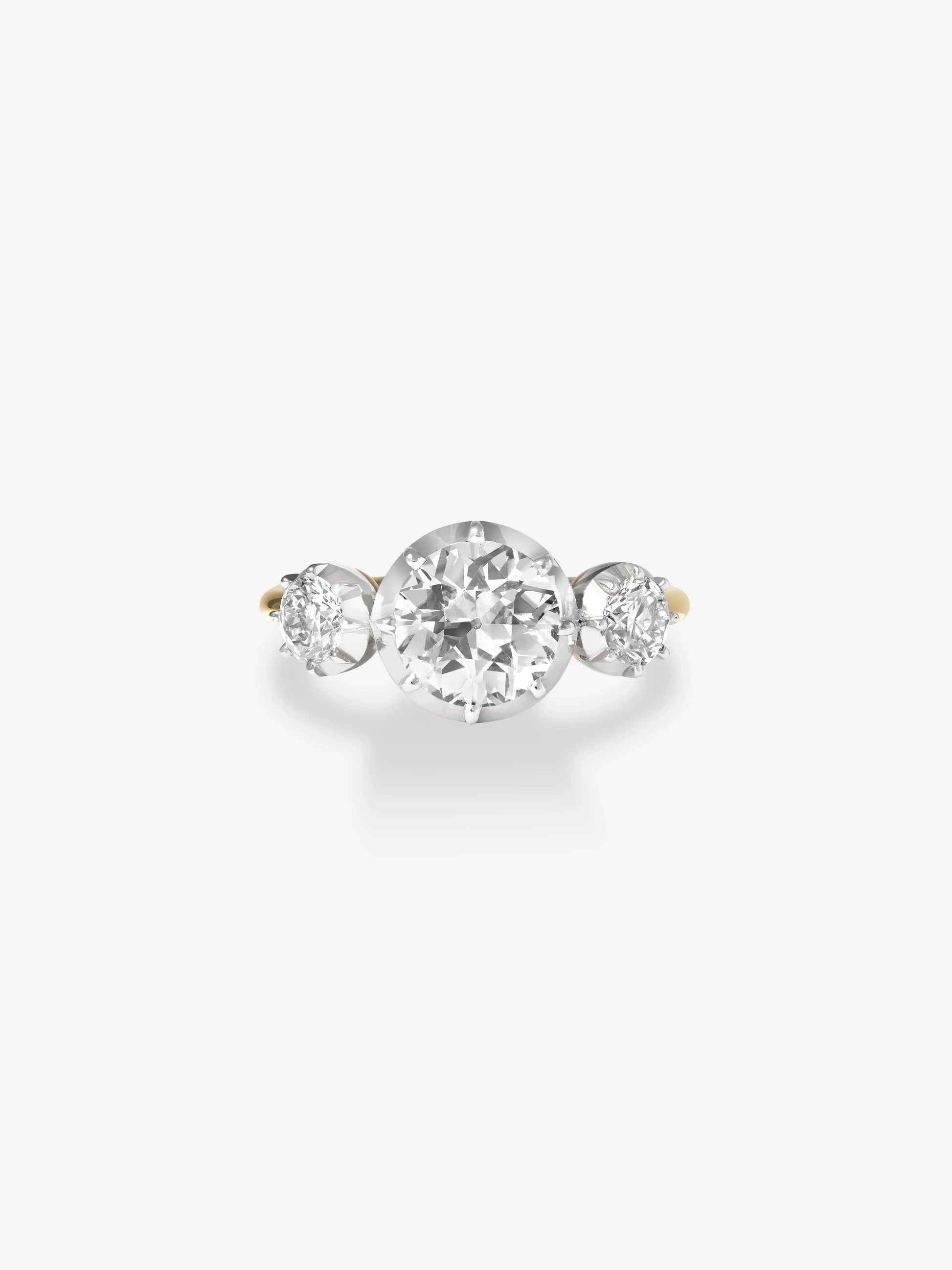 1.63ct Three-Stone Diamond Ring View 1
