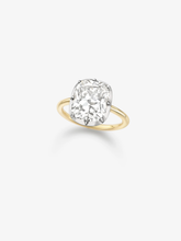 5.15ct North-South Cushion Cut Diamond Button Back Ring