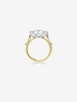 Georgian Loop 9.33ct Oval Diamond Ring