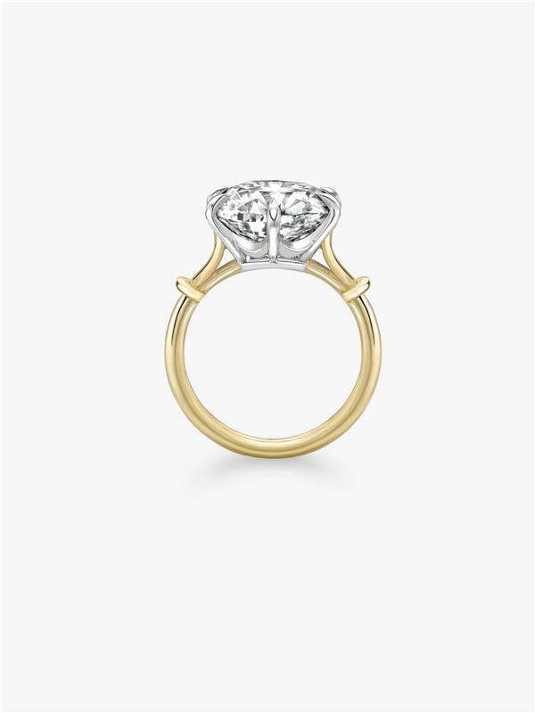 Georgian Loop 7.03ct Cushion Diamond Ring View 3