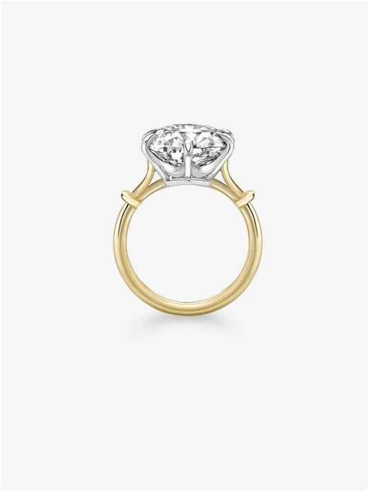 Georgian Loop 7.03ct Cushion Diamond Ring View 3