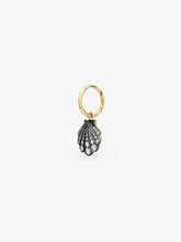 Beaches Mini Diamond Shell Single Gypset Hoop Earring