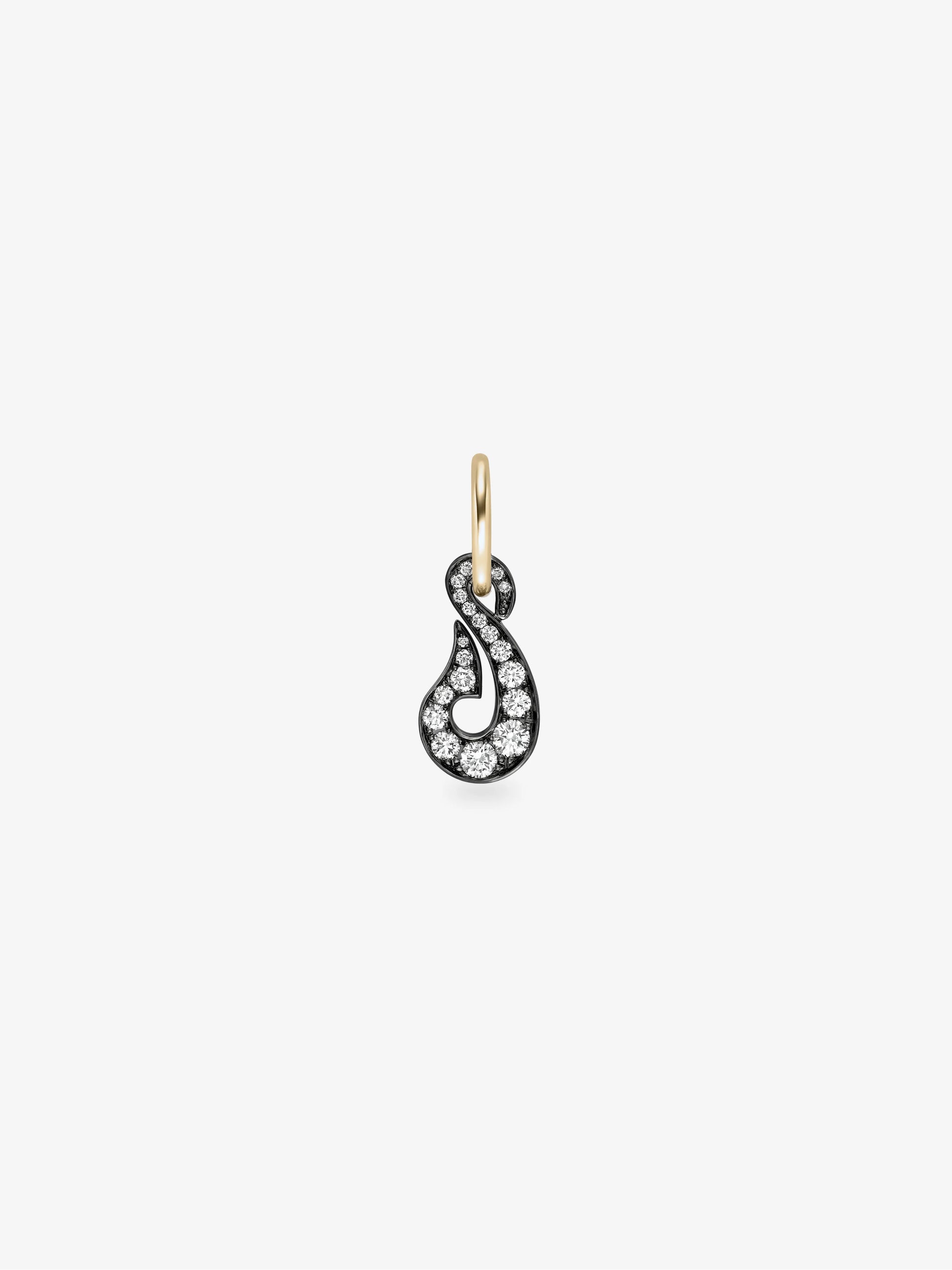 Hello Sailor Off The Hook Diamond Single Gypset Hoop Earring View 1