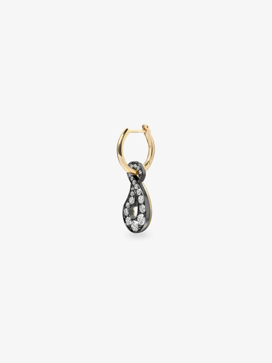 Hello Sailor Off The Hook Diamond Single Gypset Hoop Earring View 2