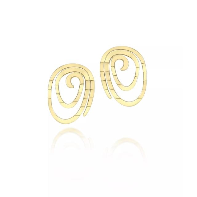 Carmela Gold Spiral Earrings