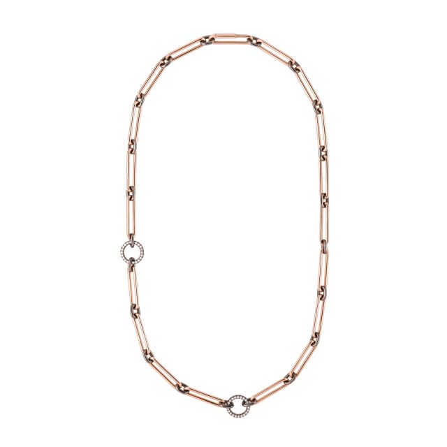 Gem Clip Diamond Long Necklace