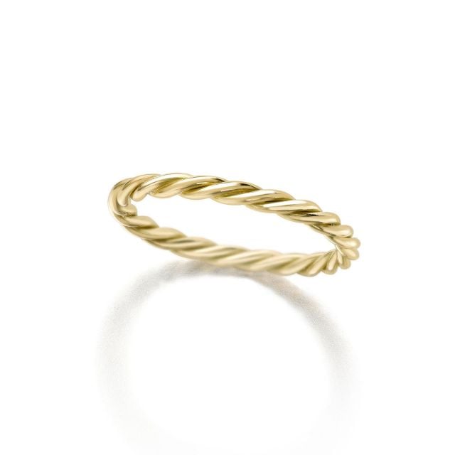 Rope Yellow Gold Ring