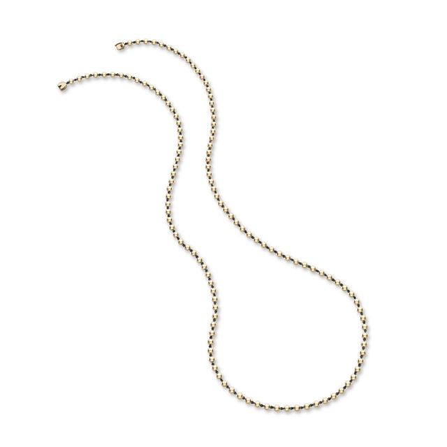 Ball n Chain 36" Yellow Gold Necklace