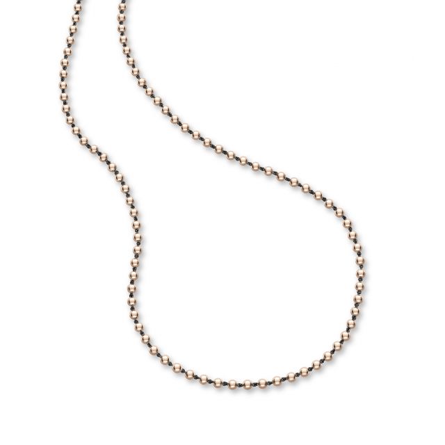 Ball n Chain 36" Rose Gold Necklace
