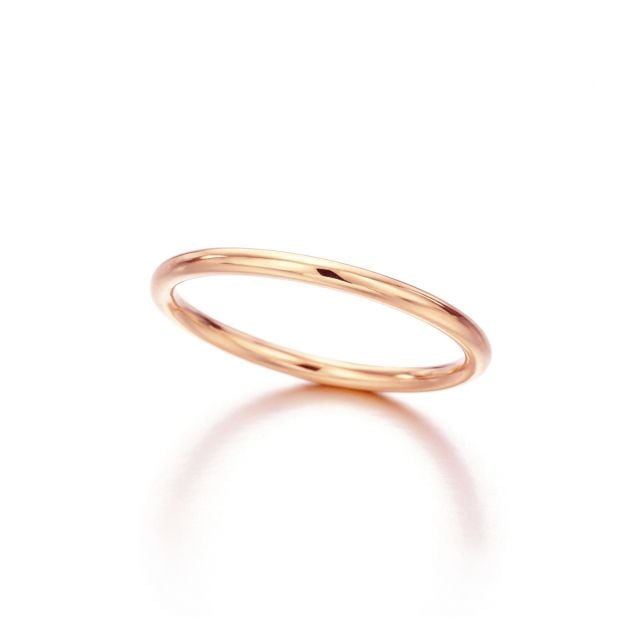 Round Wire Rose Gold Ring