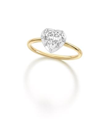 Signature Heart Shaped 1.5ct Button Back Ring