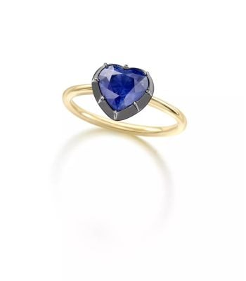 Signature 2.03ct Sapphire Heart Button Back Ring