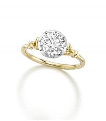 Signature Bridal Georgian Loop 1.28ct Diamond Engagement Ring