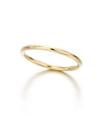 Round Wire Yellow Gold Ring