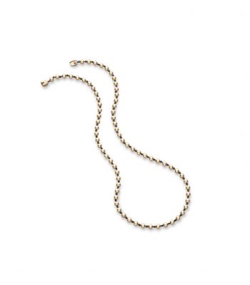 Ball n Chain 21" Yellow Gold Necklace