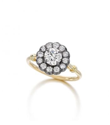 Daisy Diamond Halo Ring